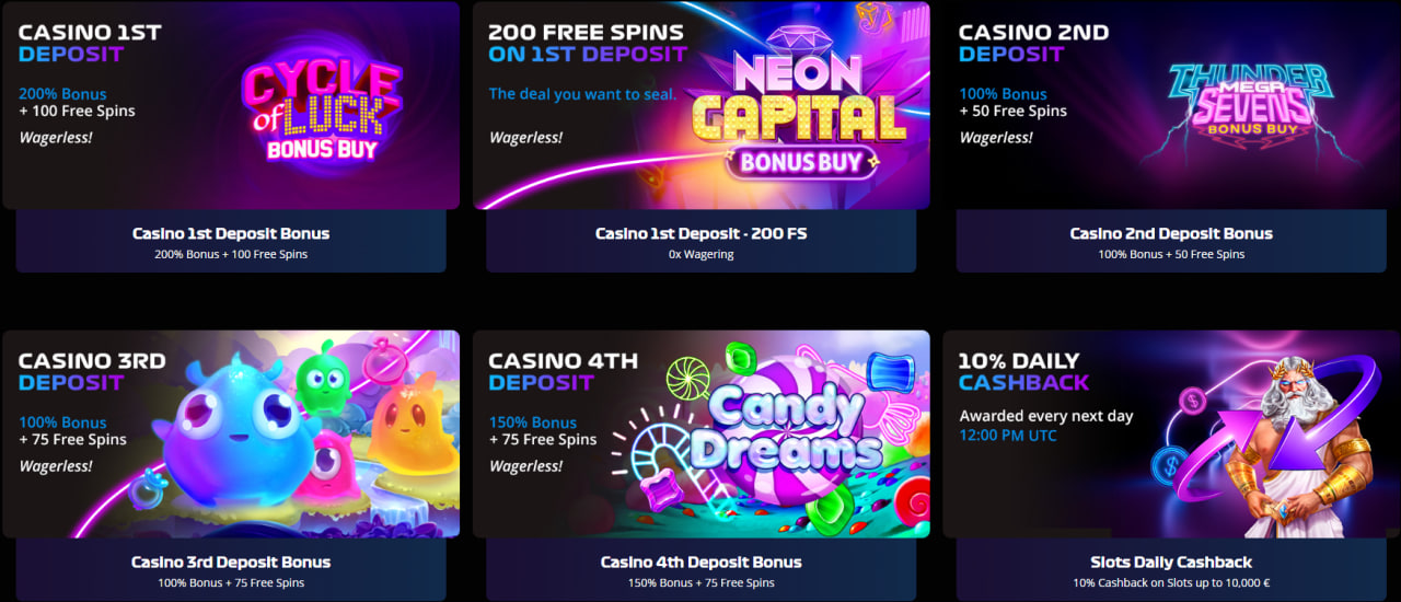 neonstake casino promotions